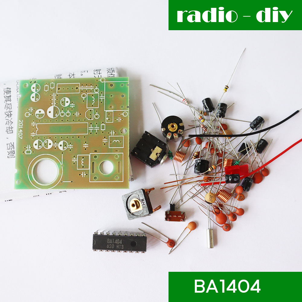 ชุดคิทเครื่องส่ง FM ใช้ ไอซีเบอร์ BA1404 (ยังไม่ได้บัดกรี)