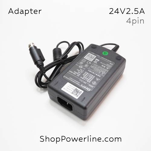 อะแดปเตอร์ Adapter Printer 24V 2.5A (4Pin)(Dual Pin Top+, Buttom-) SM/PS