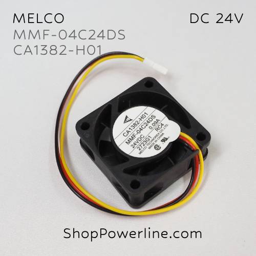 พัดลม Fan MELCO (MMF-04C24DS RC4, CA1382-H01) DC24V 40x40x15mm 0.09A (3wire White C3 Plug)