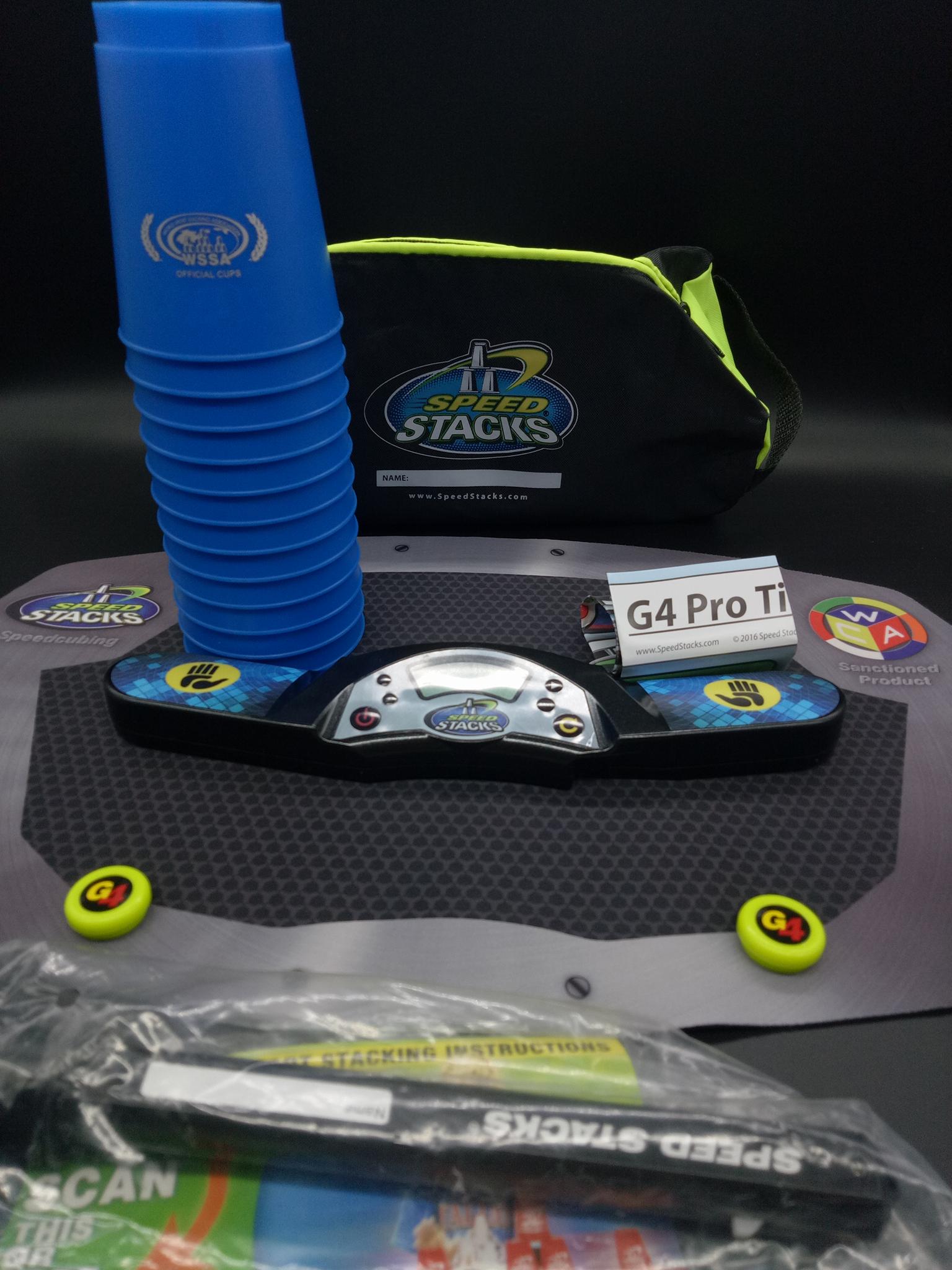 แก้วสแต็ค สแต็ค SS4 Speed Stack G4 Timer G4 MAT Stack Cups Pro series And Bag complete set Bundle แก้วสแต็ค 12ใบ Rubikmall จำหน่ายของแท้เท่านั้น Rubik.แก้วสแต็ค สแต็ค stack cup สแตก
