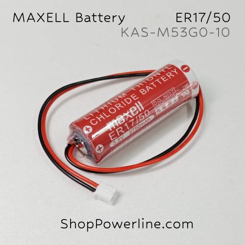 แบตเตอรี่ Battery Maxell (ER17/50, KAS-M53G0-10, KAS-M53G0-11) 3.6V (White Plug)