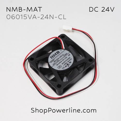 พัดลม Fan NMB-MAT (06015VA-24N-CL, A90L-0001-0506#135) DC24V 60x60x15mm 0.09A (3wire White B2 Plug)