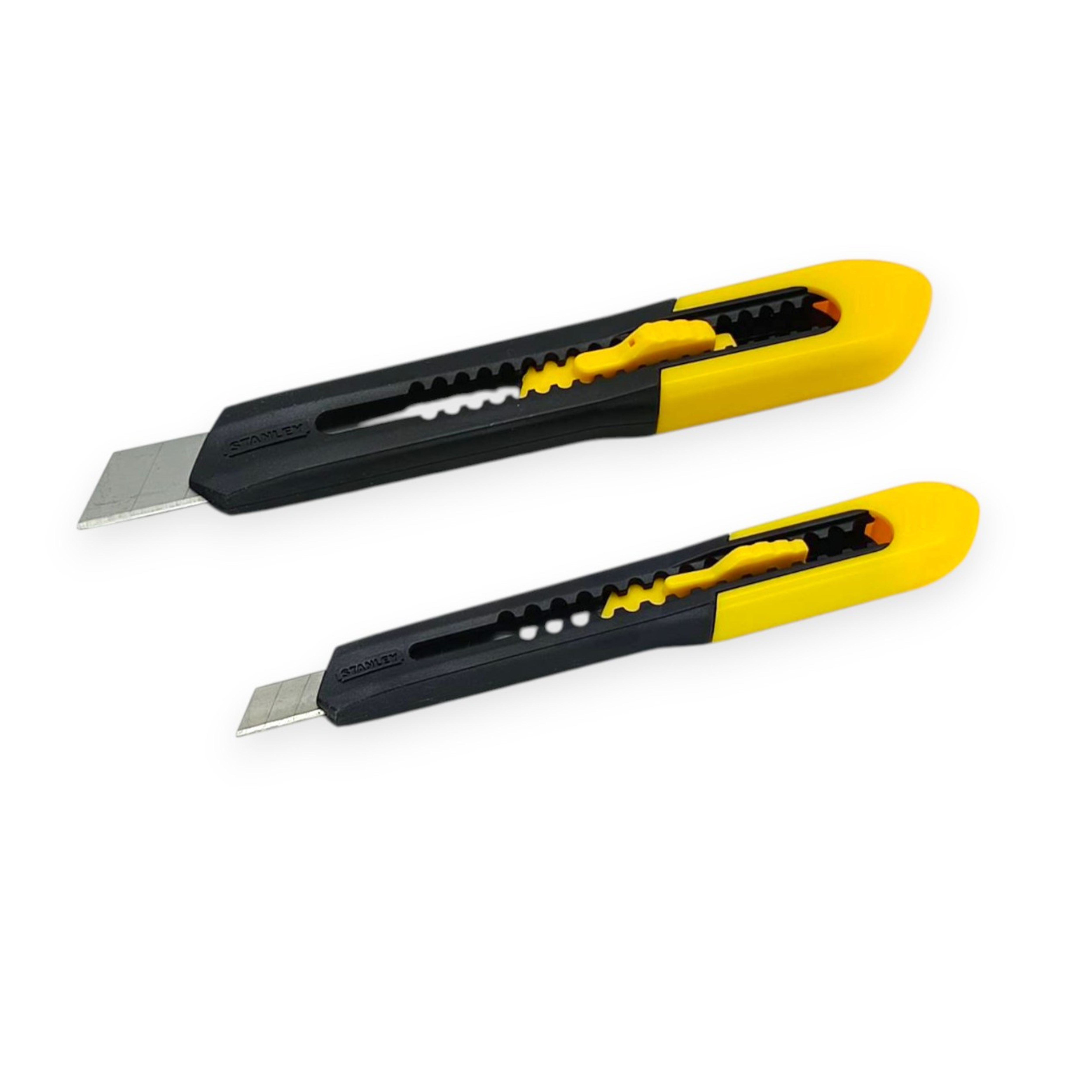 STANLEY 10-202 มีดคัตเตอร์ แพ็คคู่ ด้ามพลาสติก 18มม.+9มม.