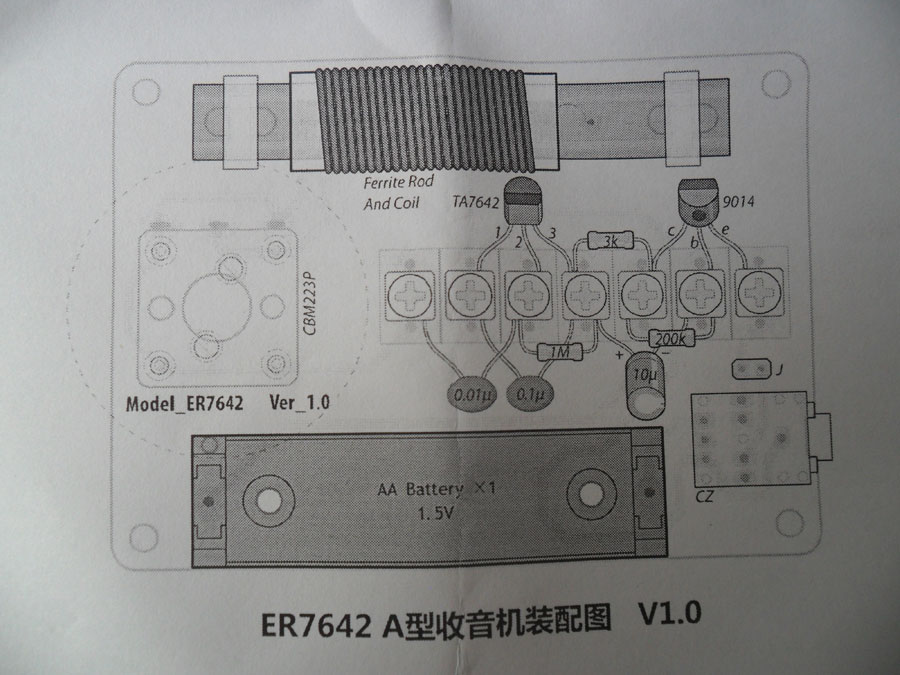 ชุดทดลองเครื่องรับวิทยุ AM แบบ TRF เพื่อการศึกษา STEM