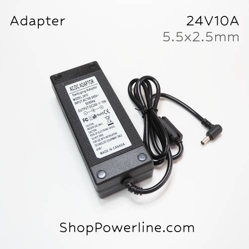 อะแดปเตอร์ Adapter 24V 10A (5.5x2.5,2.1mm)