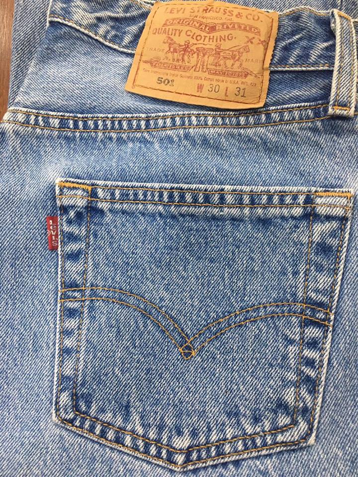 Levi's 501 ฟอกซีด Made in USA ปี 1996 เอว 29 ยาว 30.5