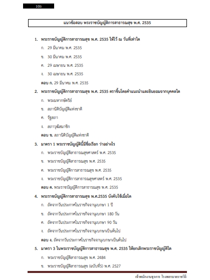 โหลดแนวข้อสอบ เจ้าพนักงานธุรการ โรงพยาบาลราชวิถี