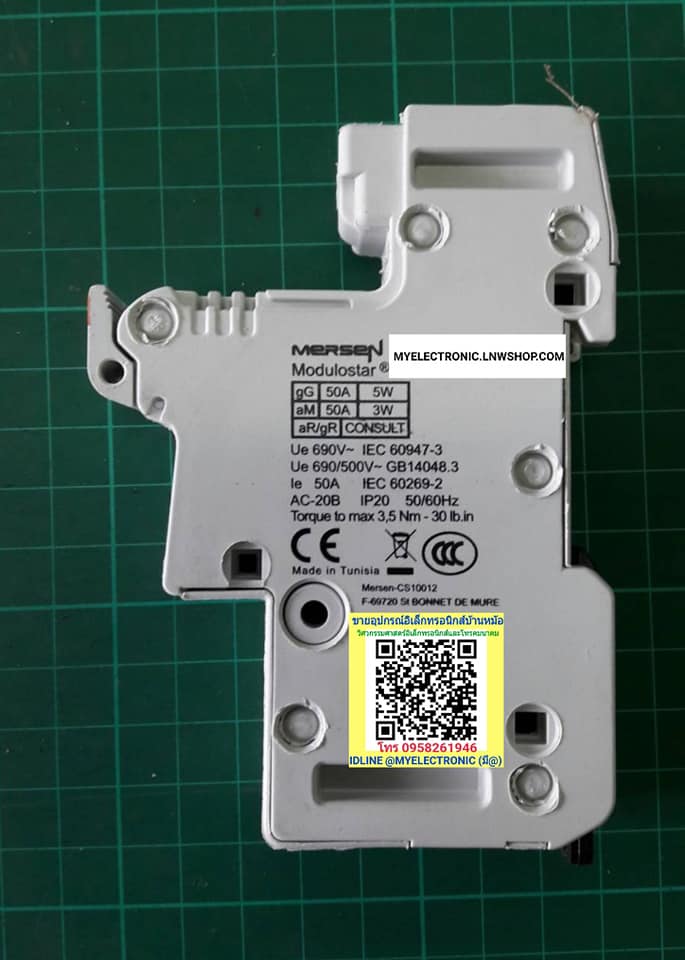ขาย , ฐานฟิวส์14×51MM. , ฐานฟิวส์ , ขนาด , 14×51MM. , รุ่น , CMS141 , 1P , 50A , 690V , SOCKET , FUSE , FERRAZ , SHAWMUT , CMS141 , ของแท้ , ราคา , ตัวละ , . . . , หน่วย , บาท