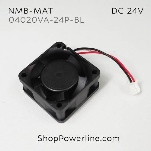 พัดลม Fan NMB-MAT (04020VA-24P-BL) DC24V 40x40x20mm 0.13A (3wire White Plug)