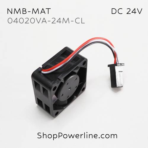 พัดลม Fan NMB-MAT (04020VA-24M-CL, A90L-0001-0510) DC24V 40x40x20mm 0.07A (3wire Fanuc Plug)