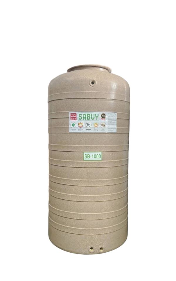 ถังเก็บน้ำบนดิน สบาย สีแกรนิต (SABUY SERIE) ขนาด 1000 ลิตร แถมลูกลอย