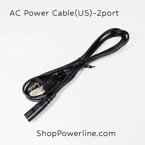 สายไฟ AC Power Cable(US) - 2Port (0.75mm)(1.5m)