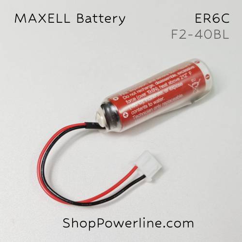 แบตเตอรี่ Battery Maxell/Japan (ER6C, F2-40BL) 3.6V (White Plug)
