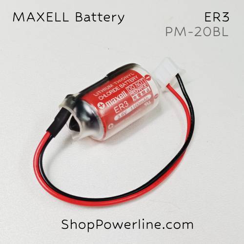 แบตเตอรี่ Battery Maxell/Japan (ER3, PM-20BL) 3.6V (White Plug)