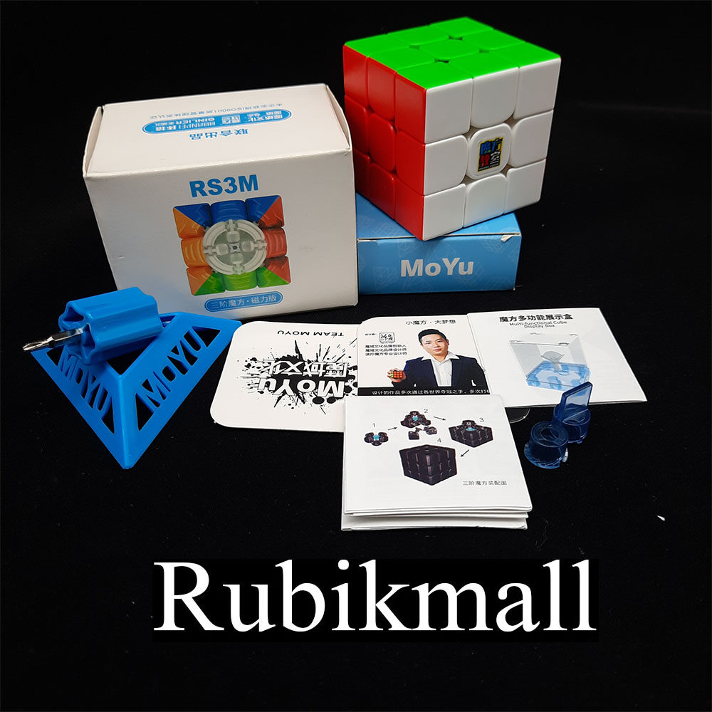 รูบิค3x3 NEW MOYU Rs3 M ระบบแม่เหล็กรุ่นใหม่ พัฒนาขึ้นจากเดิม สามารถปรับได้ รูบิคของแท้ รับประกันคุณภาพ ไม่มีป็อป