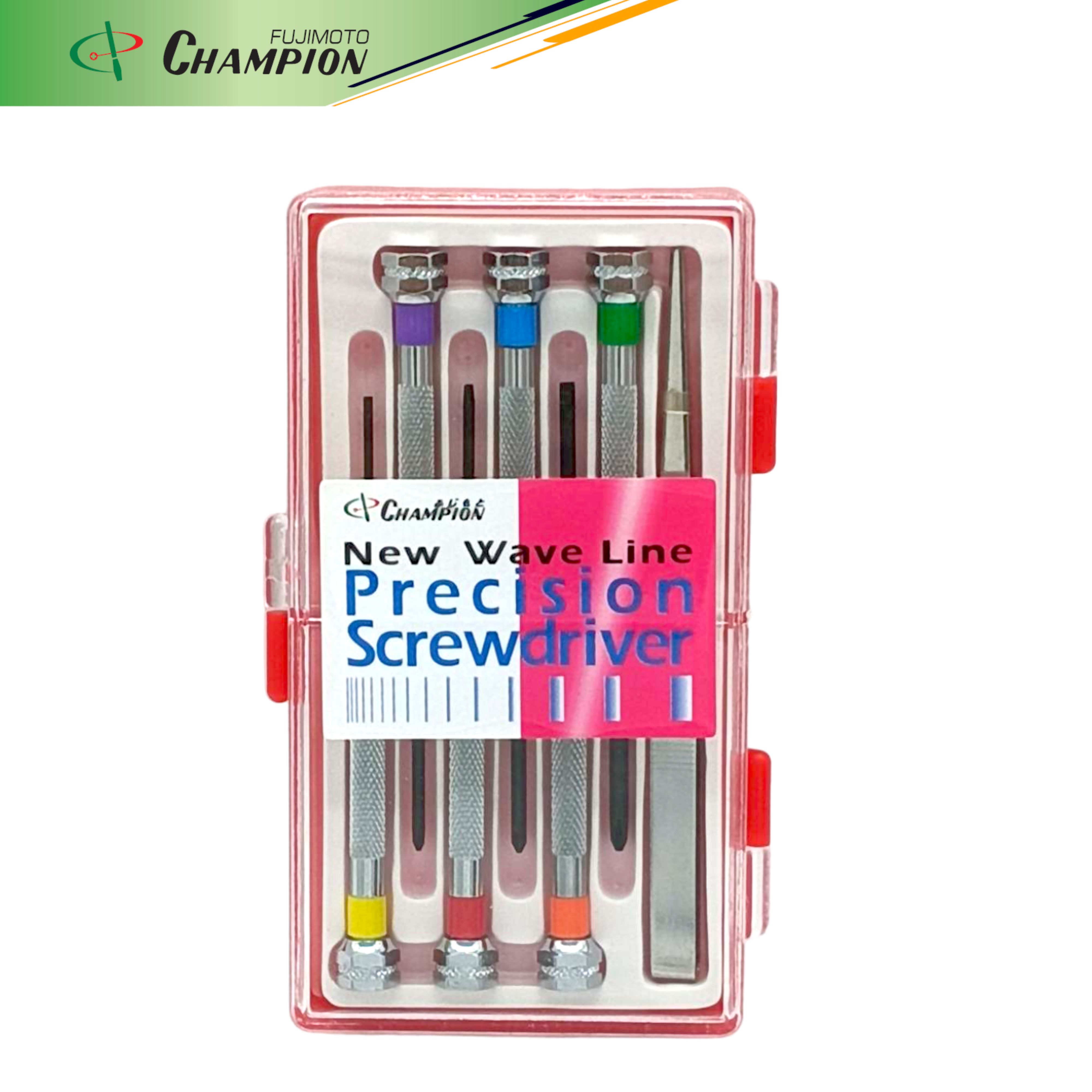 ไขควงซ่อมนาฬิกา ชุดไขควงซ่อมนาฬิกาด้ามเหล็ก 7 ชิ้น CHAMPION C335-HQ