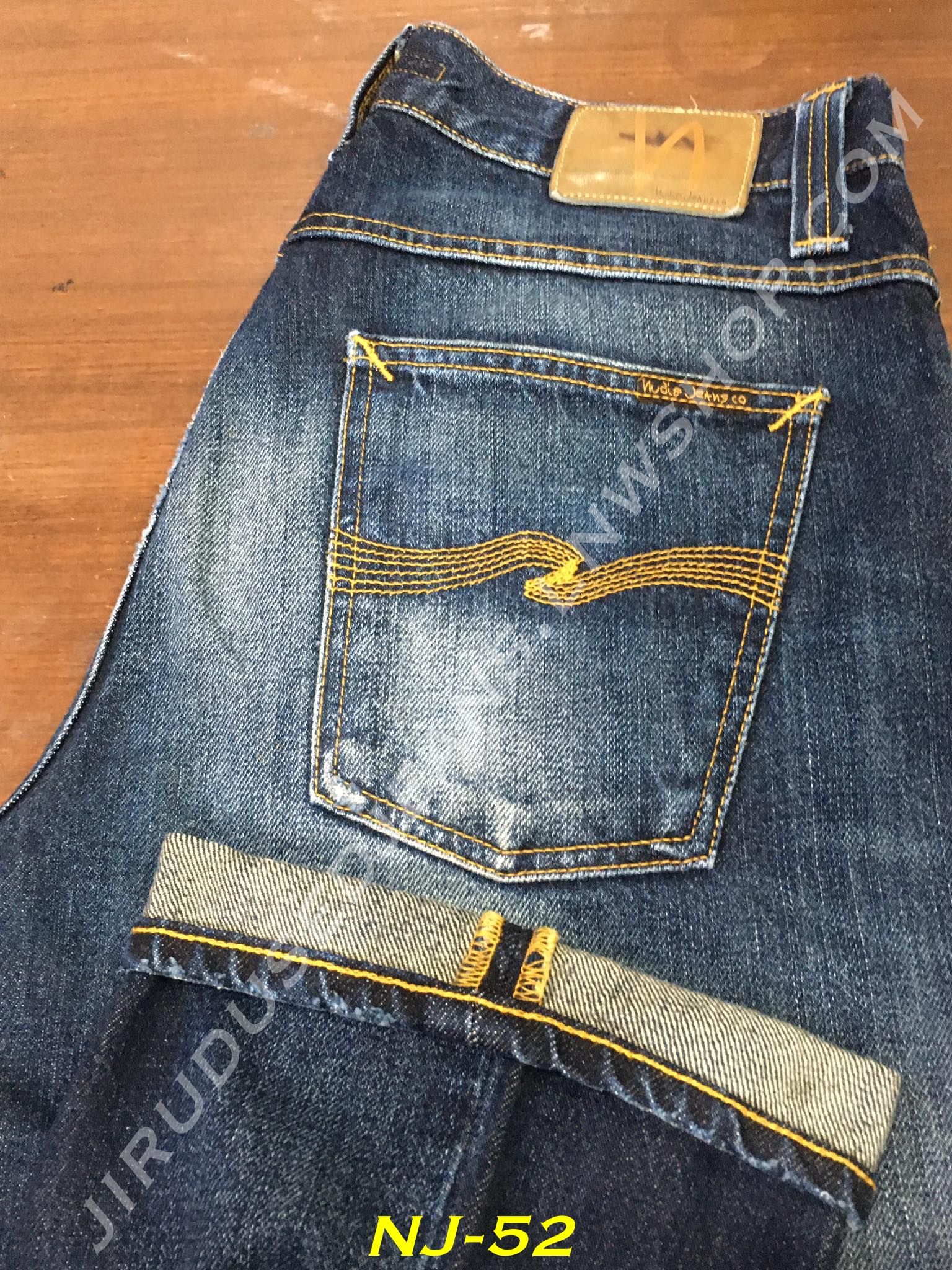 52. Nudie Jeans - Straight ALF Org. Classic Worn เอว 32 ยาว 32 Made in Italy