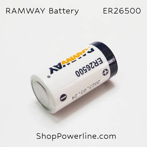 แบตเตอรี่ Battery RAMWAY (ER26500) 3.6V C 9000mAh