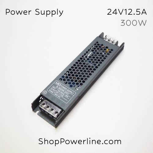 อุปกรณ์จ่ายไฟ Power Supply 24V 12.5A 300W Slim