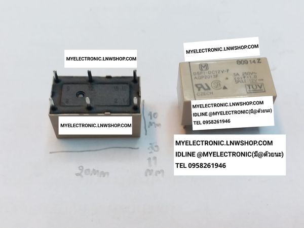 ขาย DSP1-DC12V-F รีเลย์DSP1-DC12V RELAY รีเลย์6ขา ยี่ห้อMATSUSHIT ราคาตัวละ บาท
