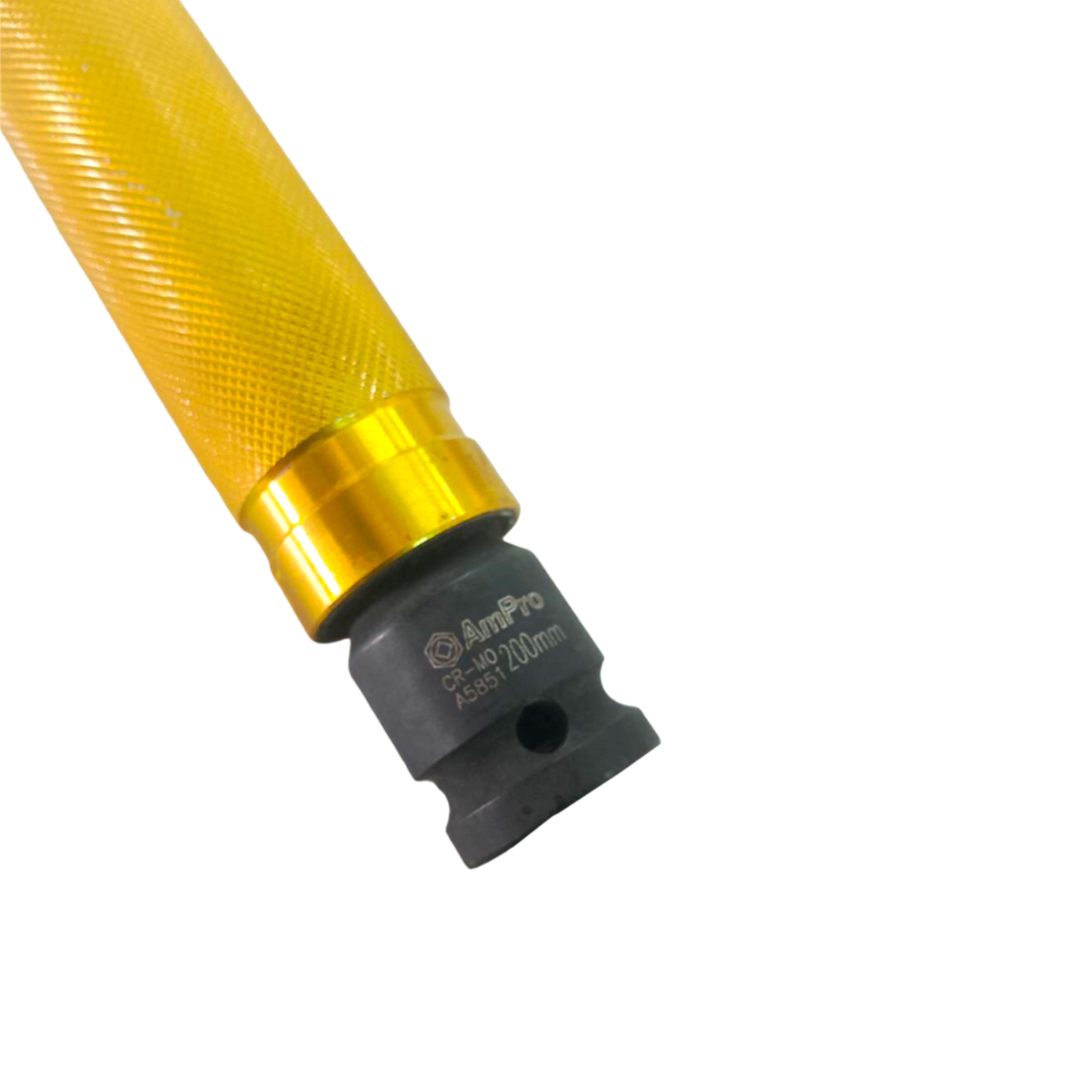 ข้อต่อบล็อกลม ด้ามอลูมิเนียมลายกลึง ขนาด 1/2" ยาว 8 นิ้ว AMPRO