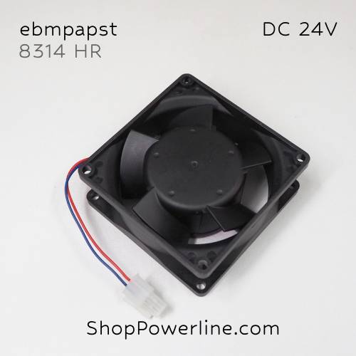 พัดลม Fan ebmpapst (8314HR) DC24V 80x80x32mm 0.25A 6W (2wire White D3 Plug)