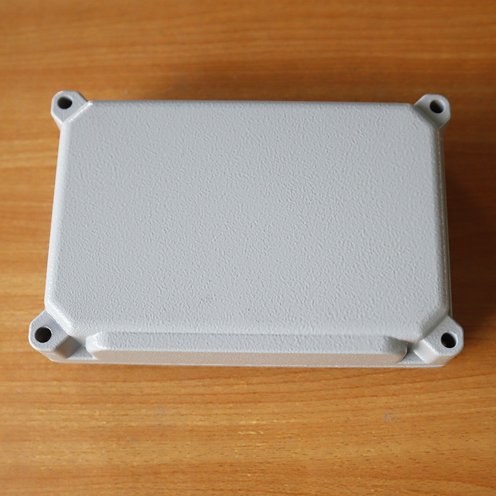 กล่องอลูมิเนียมกันน้ำ IP66 สีเทา ขนาด 145 X 100 X 45 มม.