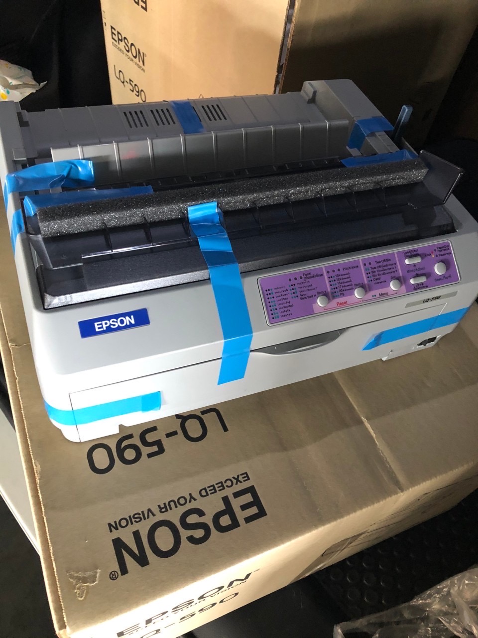 PRINTER EPSON LQ-590 "เครื่องใหม่" รับประกันตัวเครื่อง 2ปี หัวพิมพ์ 2 ปี
