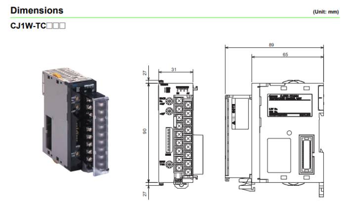 OMRON (CJ1W-TC101) Temperature Control Units สินค้าใหม่