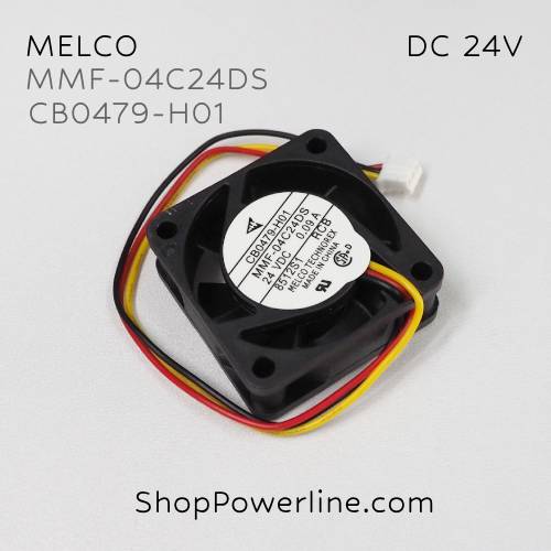 พัดลม Fan MELCO (MMF-04C24DS RCB, CB0479-H01) DC24V 40x40x15mm 0.09A (3wire White C2 Plug)