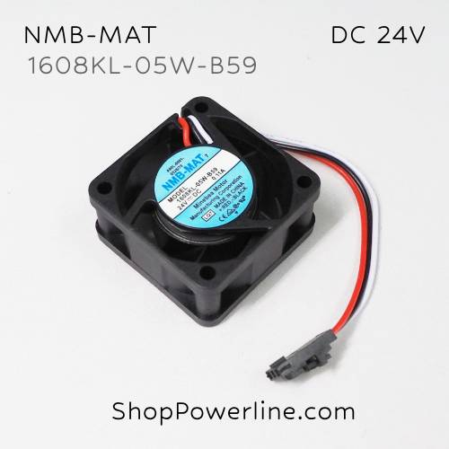 พัดลม Fan NMB-MAT (1608KL-05W-B59, A90L-0001-0528/70) DC24V 40x40x20mm 0.11A (3wire Dupont Plug)