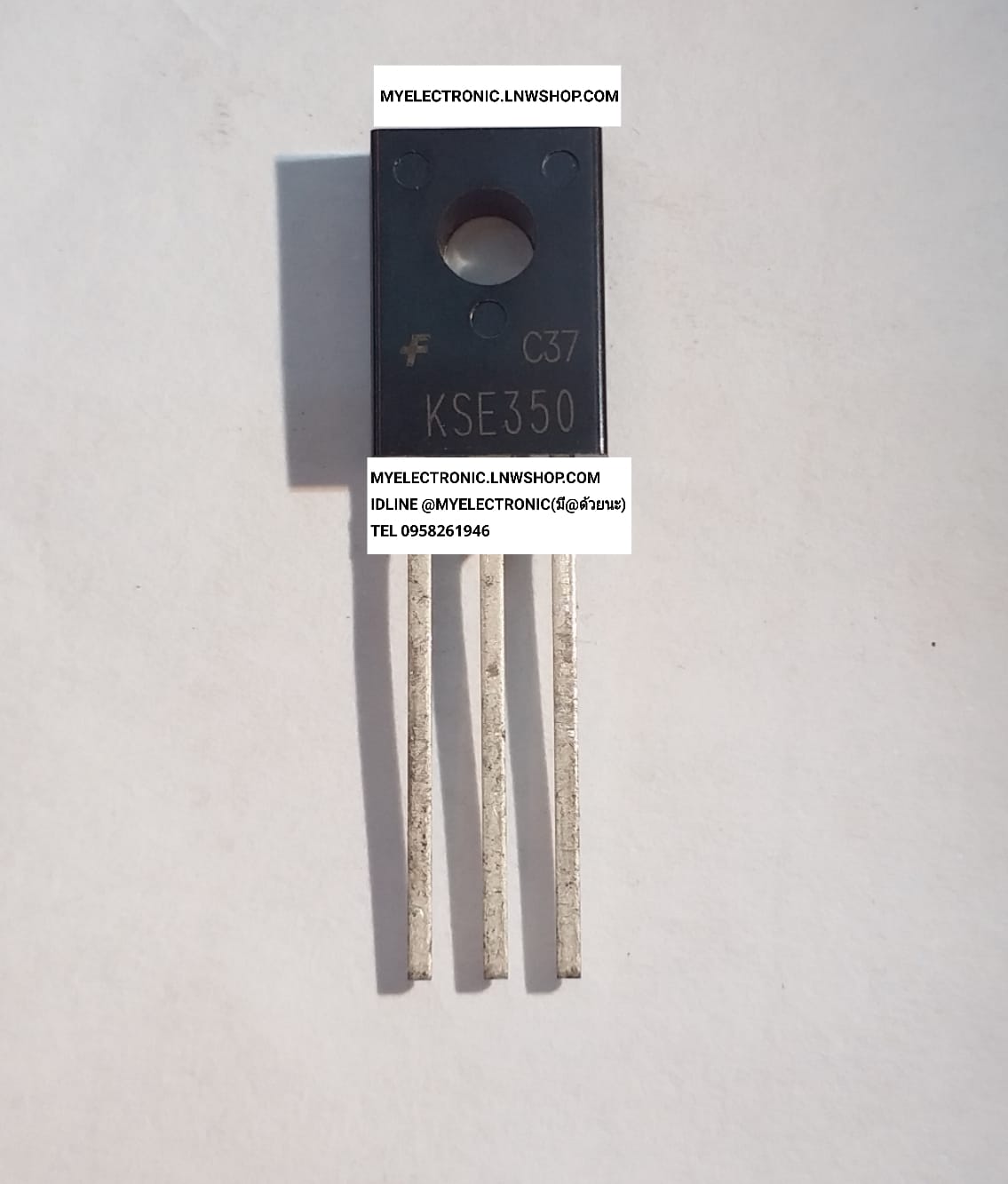 ขาย MJE350 หลังดำ ตัวถัง TO-126F TO-126หลังดำ TO-126STU ยี่ห้อ FAIR CHAIR ทรานซิสเตอร์ TRANSISTOR MJE350หลังดำ ราคาตัวละ บาท