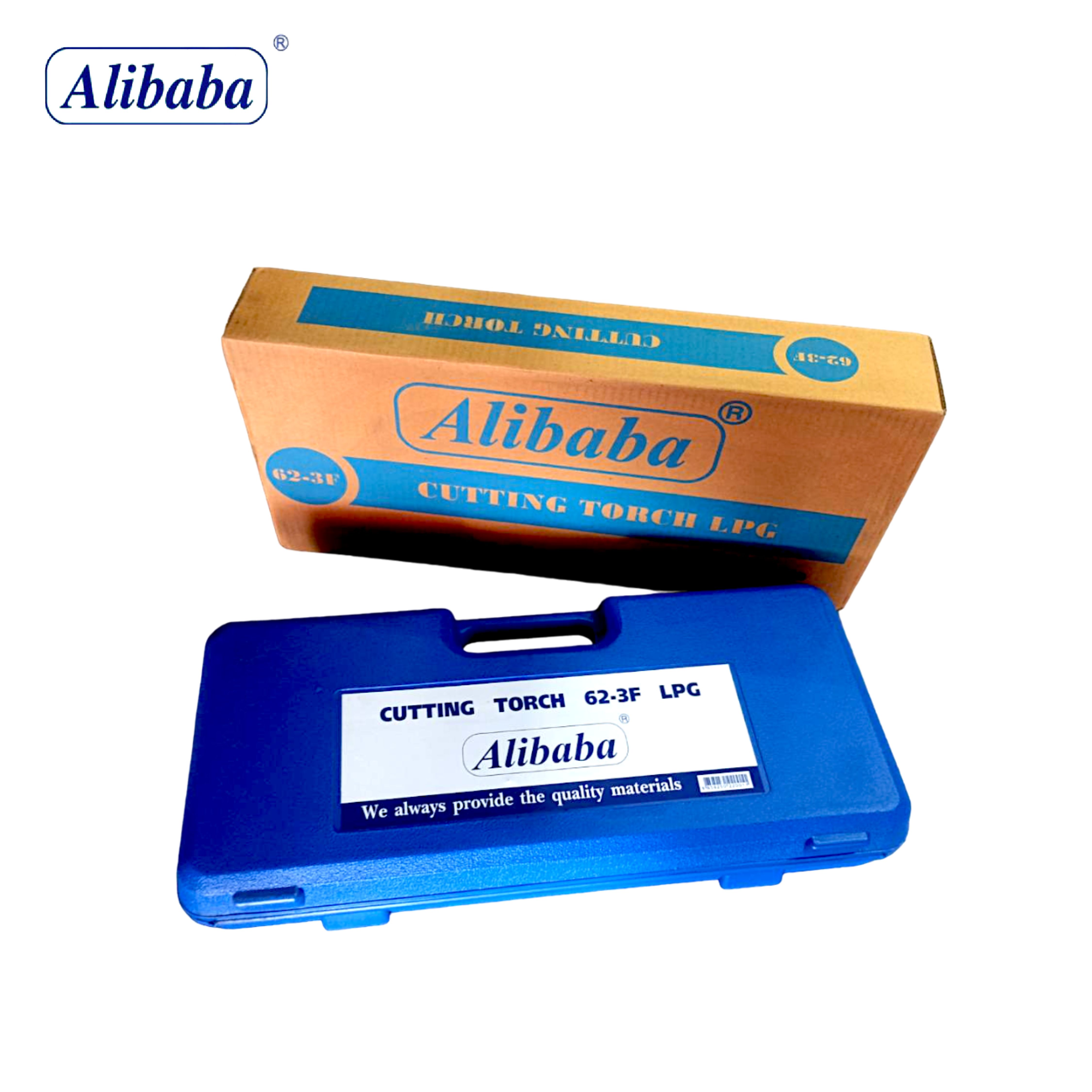 Alibaba ชุดตัดแก๊ส LPG ครบชุด รุ่น 62-3F พร้อมกล่องพลาสติก ของแท้ 100%