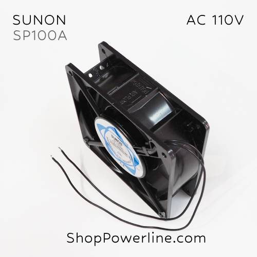 พัดลม Fan SUNON (SP100A, 1123HBL) AC110V 120x120x38mm.0.26A (2wire)