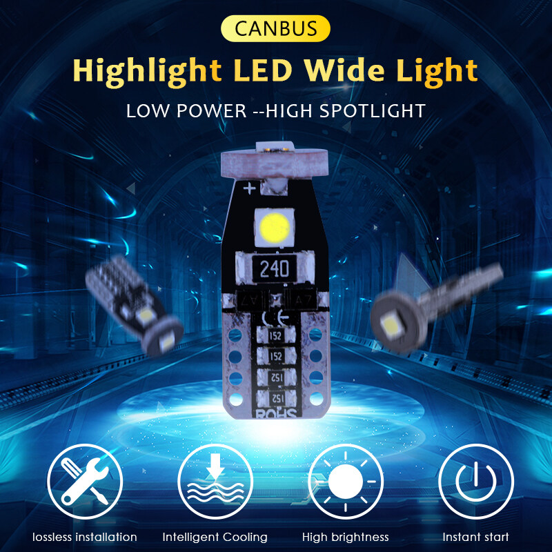 หลอดไฟหรี่ T10 LED LAMP 6000K 3SMD 16SMD 1.5W แสงสีขาว CANBUS