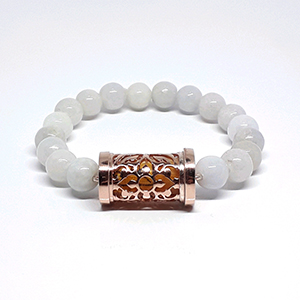 Braselets Jade สีขาว,เงิน 92.5% @ M 5.3 cm. White Color 1 SKU-BRA701