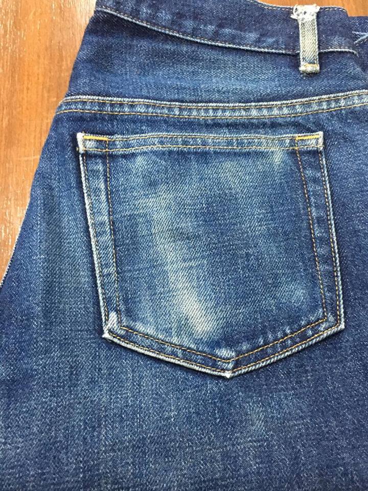 กางเกงยีนส์ A.P.C. Jeans มือสอง Petit Standard ริมแดง เอว 29 ยาว 31.5