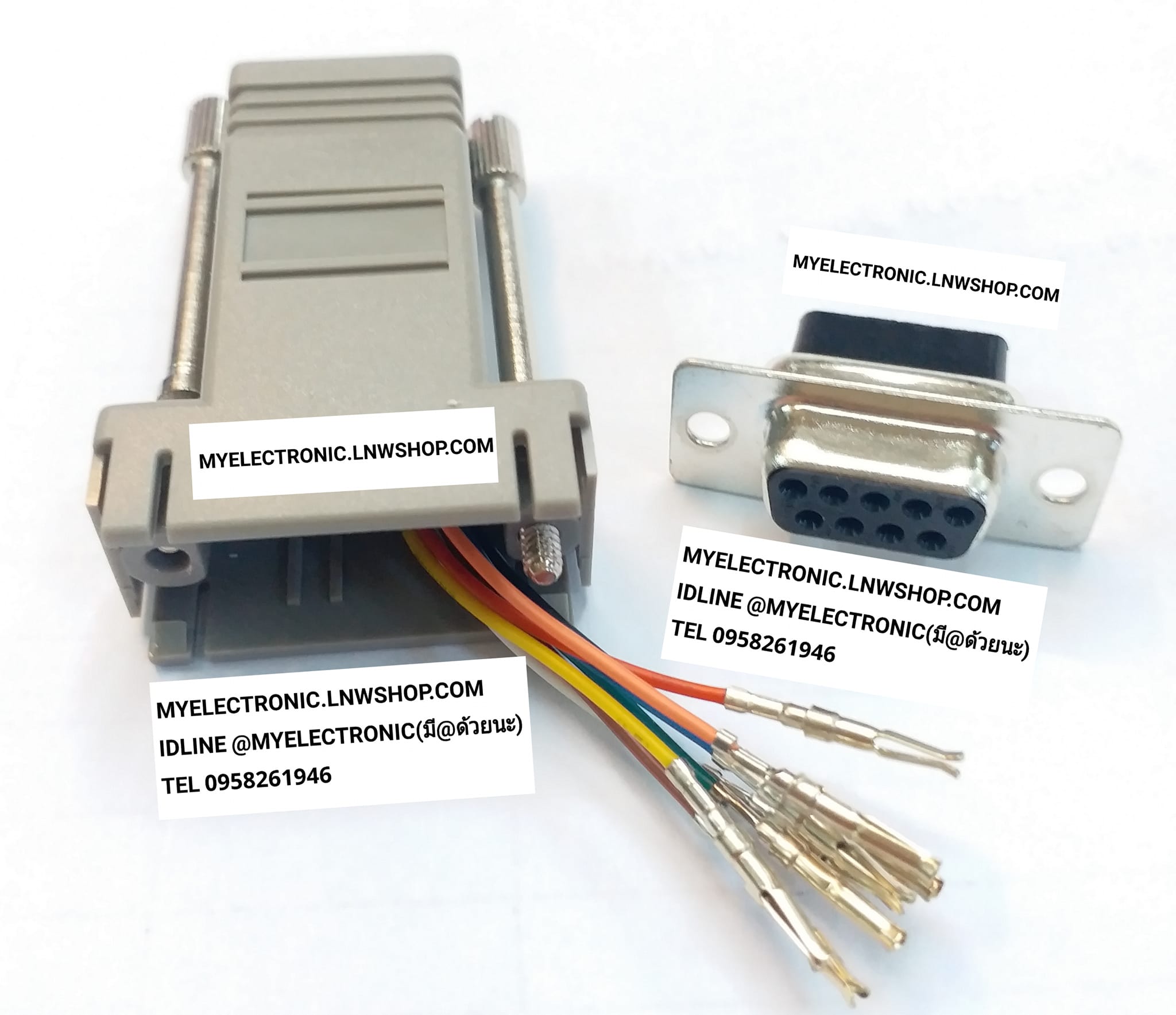 ขาย แจ็คDB9ตัวเมียท้ายโมดูล่าแจ็ค แจ็คDB9ตัวเมียพร้อมฝาครอบ ราคาชุดละ . . . บาท มีหน้าร้านอยู่บ้านหม้อ กรุงเทพ ส่งของเร็ว มาซื้อหน้าร้านได้