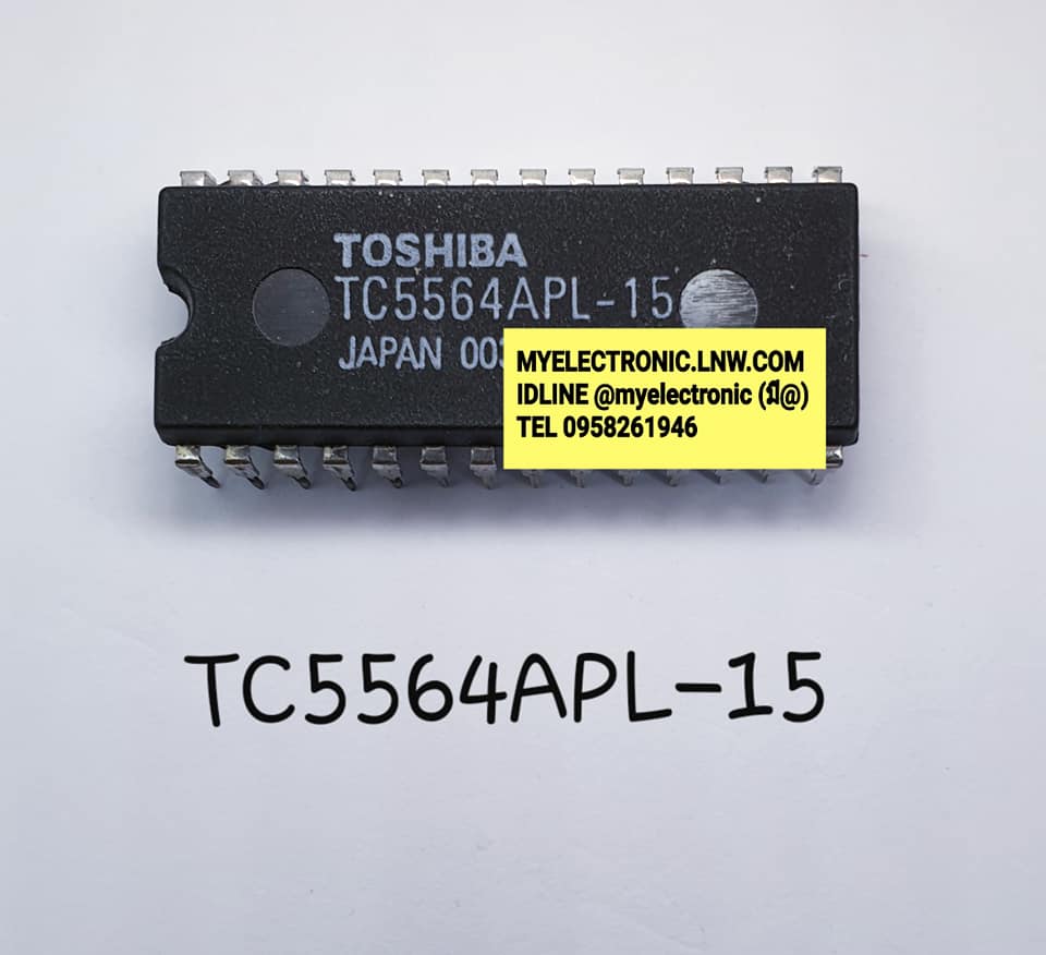 TC5564APL-15ยี่ห้อTOSHIBAตัวถังDIP28ขากว้างราคาตัวละ