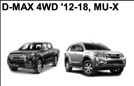 ISUZU D-MAX 4WD '12-18, MU-X
