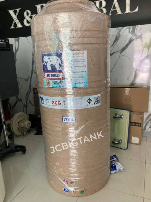 ถังเก็บน้ำบนดิน JUMBO รุ่น GRAND ELIXIR (แกรนด์ เอลิเซอร์) ขนาด 700 ลิตร สีแกรนิต (สีทราย,สีเทา)