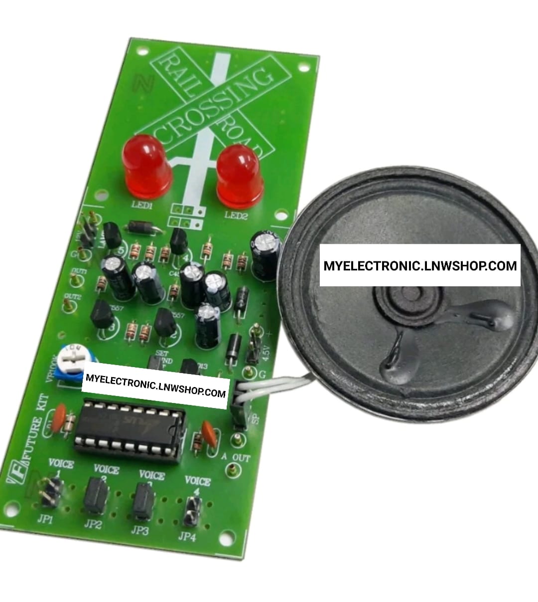 ขาย FA289 วงจร เสียงพร้อมไฟกระพริบ เตือนข้ามทางรถไฟ ชุดลงปริ้น ประกอบลงปริ้น โครงงาน อิเล็คทรอนิกส์ ยี่ห้อ ฟิวเจอร์คิท FUTUREKIT ราคา ตัวละ ชุดละ . . . . หน่วย บาท