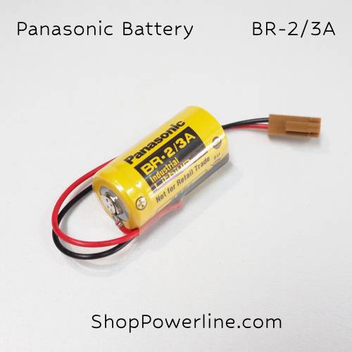 แบตเตอรี่ Battery Panasonic (BR-2/3A, A98L-0031-0006) 3V (Brown Plug)