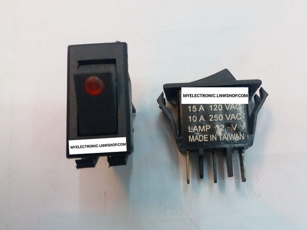ขาย สวิทช์ไฟ12V3ขา สวิทช์ไฟ12Vสีดำ1จุด สวิทช์ไต้หวัน สวิทช์ไต้หวัน สวิทช์ สวิตช์ ไฟ หลอดไฟ สีแดง 12V 3ขา สีดำ 1จุด TAIWAN ราคาตัวละ บาท