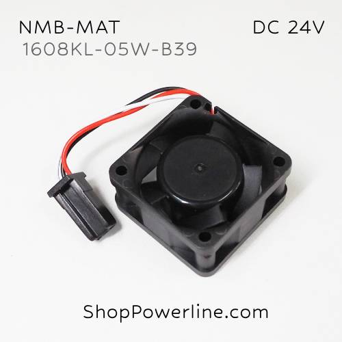 พัดลม Fan NMB-MAT (1608KL-05W-B39, A90L-0001-0510) DC24V 40x40x20mm 0.08A (3wire Fanuc Plug)