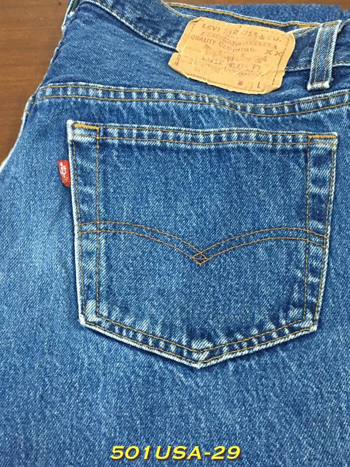 29. Levi's 501 หมึกแดง ก้านดำ เอว 33 ยาว 32 Made in USA ปี 1998