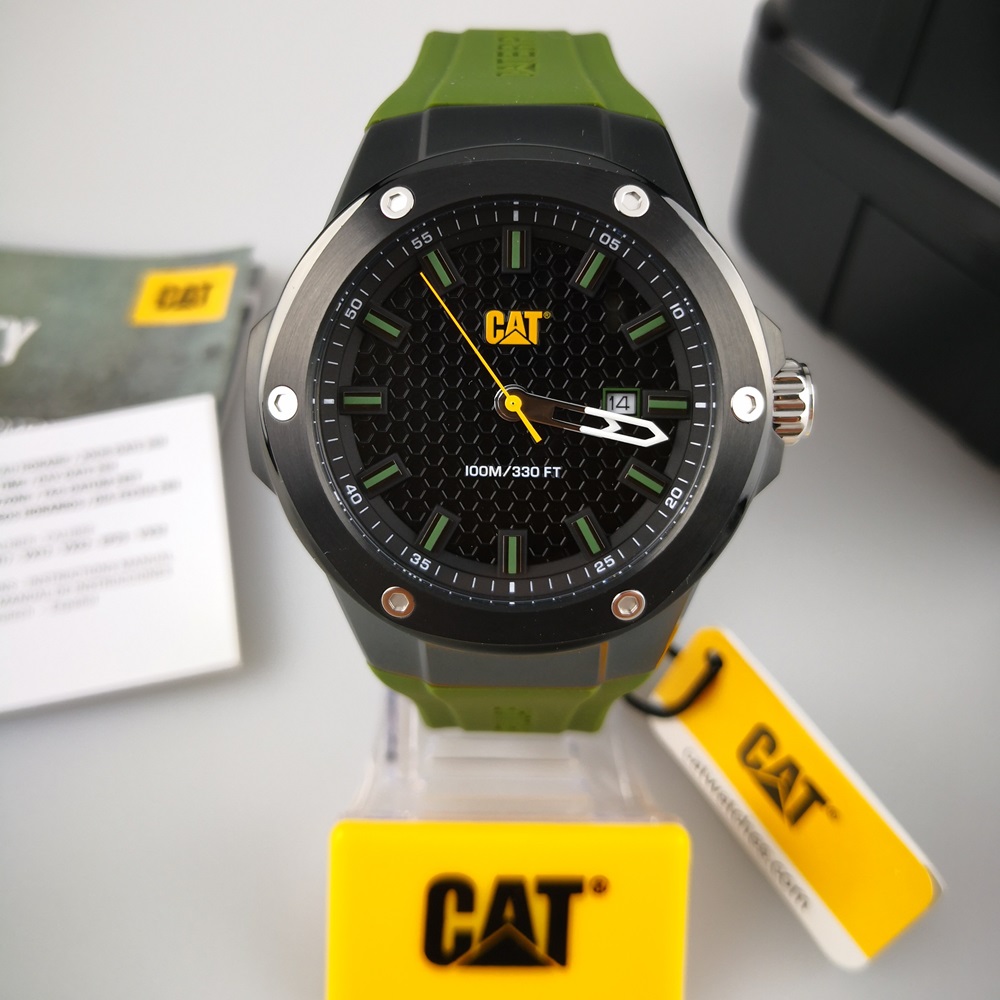 นาฬิกาข้อมือ CAT รุ่น NAVIGO X รหัสรุ่น AA.161.23.123 ตัวเรือนสแตนเลส สีดำ-เขียว