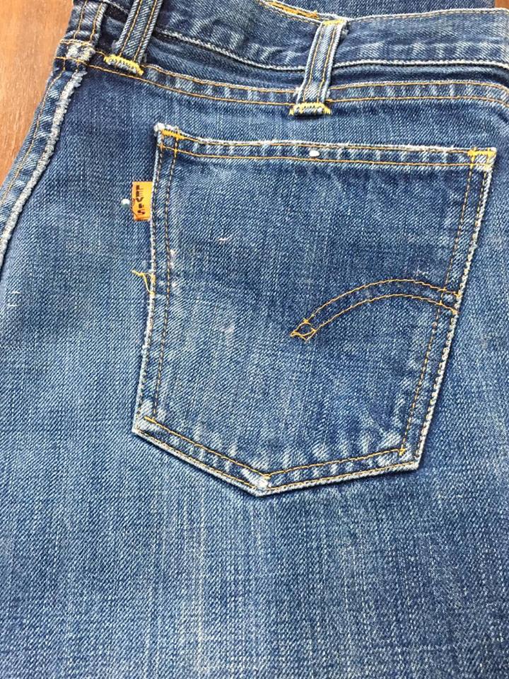 Levi's 646 0246 Big E ป้ายส้ม ขาม้า Made in USA ปี 2003 เอว 32 ยาว 32.5