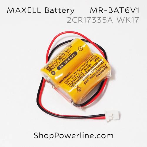 แบตเตอรี่ Battery Maxell (2CR17335A WK17, MR-BAT6V1) 6V (White Plug)
