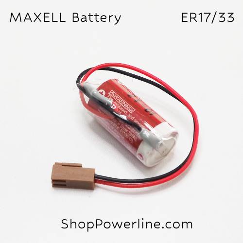แบตเตอรี่ Battery Maxell/Japan (ER17/33) 3.6V (Brown Long Plug)